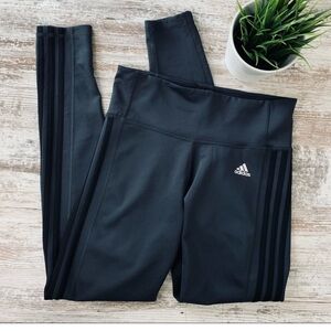 ADIDAS Climalite Full Length Leggings 3 Stripe MED